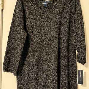 NWT- Karen Scott sweater with 3/4 length sleeves size medium